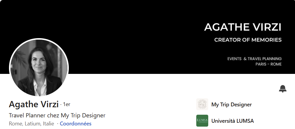 Profil LinkedIn avant l'audit